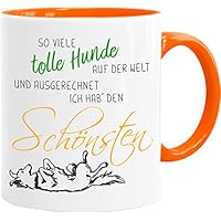 Cadouri - HUNDE Tasse mit Spruch SO VIELE TOLLE HUNDE AUF DER WELT UND AUSGERECHNET ICH HAB' DEN SCHÖNSTEN