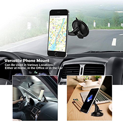 Supporto Auto Smartphone, CHOETECH Supporto Auto Universale per Cruscotto e Parabrezza Auto Rotazione 360Â° Supporto a Ventosa per iPhone 7, Samsung Galaxy S7/S6, Nexus, Moto, LG, HTC e altri