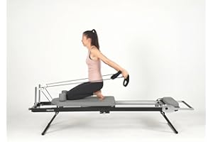 nexace Pilates Reformer Machine Equipment with Spring for Home Workout,Foldable Reformer Pilates for Beginner ,Big Size