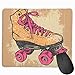 Produktbild Retro Roller Skate Personalized Design Mauspad Gaming Mauspad with Stitched Edges Mousepads, Non-Slip Rubber Base, 300 x 250 x 3 mm Thick - Best Gift Idea