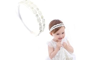Visxcnu 1Pezzi Fascia Capelli Neonata, Fasce in Grosgrain per Bambine Floreale Copricapo Elastici Fascette Neonata Nastri Capelli per Neonati, Ragazze, Bambini Piccoli,Accessori per la Fotografia