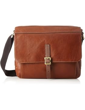 Fossil Herren Defender Business Tasche, Braun (Cognac), 6.4 x 25.7 x 31.8 cm