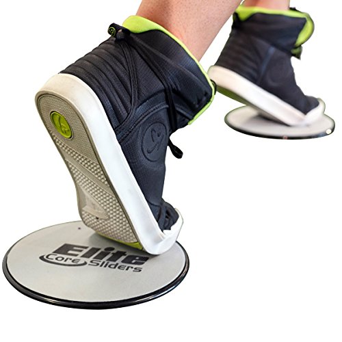 Elite Sportz Core Sliders und Gliding Disc Fitness Training – Sliders Fitness für den Kern – doppelseitig für den Einsatz auf Teppich oder Parkett - 8