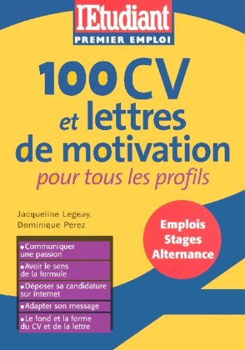 couverture de : 100 CV et lettres de motivation
