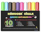El uso en la superficie de diferentes materiales, ideal para uso en pegatinas de pizarra, pizarra, vidrio, baldosas, plástico, metal, pizarras blancas de papel, tarjeta de contacto, tableros de mensajes y todas las superficies no porosas. te sorprenderá el Dibujos y profesional Art estos marcadores de tiza puede ser utilizado tanto para producir... relleno de dibujo con tinta de neón brillante y bold y líneas finas.