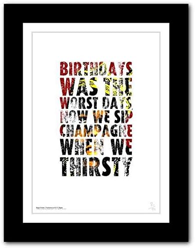 Biggie Smalls/The Notorious B.I.G. - A3 motivational typography poster art limited edition print