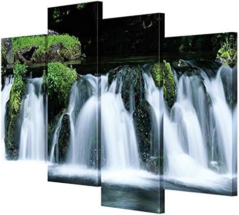 PIO GFRWallart Canvas With Frame Wall Paiting Murals Waterfall Landscape Living Room Wall Art Canvas Decoration(With Frame/Without Frame) , Without Borders , SizeA
