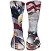 Produktbild sexy world American Flag With Eagle Casual Socks Crew Socks Ankle Socks Athletic Sock One Size Fits All Adult For Travel Sports 19.7 inch