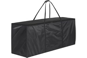 GARPROVM Sac de rangement pour coussins de jardin, grand sac de rangement imperméable en tissu Oxford 600D, sac de rangement pour coussins d'extérieur, housse de coussin pour siège de terrasse, 173x51x76 cm