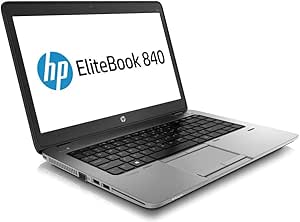 HP EliteBook 840 G1 14-inch Ultrabook (Intel Core i5 4th Gen, 8GB Memory, 180GB SSD, WiFi, WebCam, Windows 10 Professional 64-bit) (Renewed)