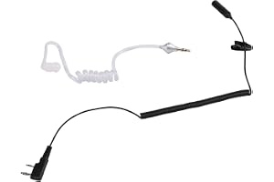 Kueohse PTT Mikrofonheadset med 2 stift för 3,5 mm akustisk hörlurar för UV-5R 888s