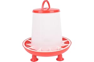 BLOGIIUP Faisseur de Poulet de 3 kg, mangeoires de volaille Suspendue, Fournitures de Poussins en Plastique Amovibles avec des Jambes, mangeoire de Nourriture à l'épreuve des Poules/Canards/Poussins/ois