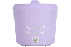 TOPIKY Olla Arrocera Pequeña, Mini Olla Arrocera de 1,2 L, Máquina para Hacer Arroz Portátil, Olla para Ramen, Olla Caliente Eléctrica Multifuncional, Olla Rápida para Fideos para (EU)