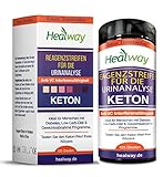 Keton Teststreifen 125 Stück - ideal für Diabetiker & Ketosis, professionelle Ke