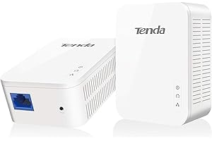 Tenda PH3 Kit CPL 1000 Mbps - Prise CPL avec 2 Ports Ethernet Gigabit - Adapteur homePlug AV2 - Plug et Play - Boitier CPL Kit de 2 - Solution Idéale pour Jeux Vidéo IPTV Service Multi-TV à la Maison