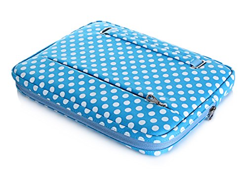 IVSO Hohe Qualität Water-resistant Neoprene Laptop Sleeve Hülle Case Folio Tasche Cover- Grösse 9.7-10.1 Zoll (25.6-26.67cm) für Tablet PC, Convertible Notebook,Laptop, Blau - 3