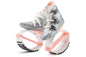 AGYHAM Springschuhe Kangoo Känguru Springende Schuhe-Unisex-Bounce-Schuhe - Fitness-Fitness Sport Jumping Laufstiefel (Color : Pink+Silver, Size : 39-41)