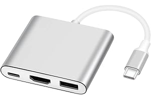 AISONK USB-C to HDMI 4K Multiport AV Converter - USB 3.1 Type C to HDMI Adapter for MacBook Pro/S8+/S9+/Projector/Monitor (Gray)