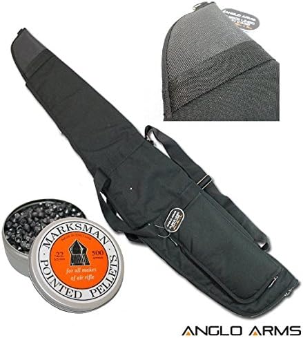 Anglo Arms BLACK GUN BAG WITH .22 MARKSMAN POINTED PELLETS