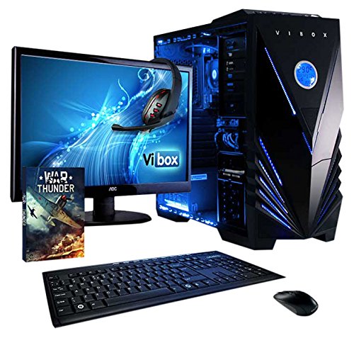 Vibox VBX-PC-5042 Vision Paket 2 54,6 cm (21,5 Zoll) Gaming Desktop-PC (AMD A Series A4-6300, 8GB RAM, 1TB HDD, AMD Radeon HD 8370D, kein Betriebssystem) blau