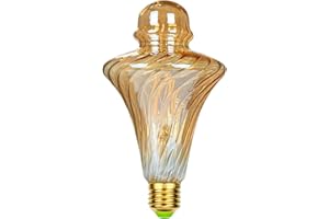TIANFAN Bombillas LED vintage de 4 W, bombilla Edison de filamento, bombilla decorativa especial 220/240 V, E27 (cono helicoidal)
