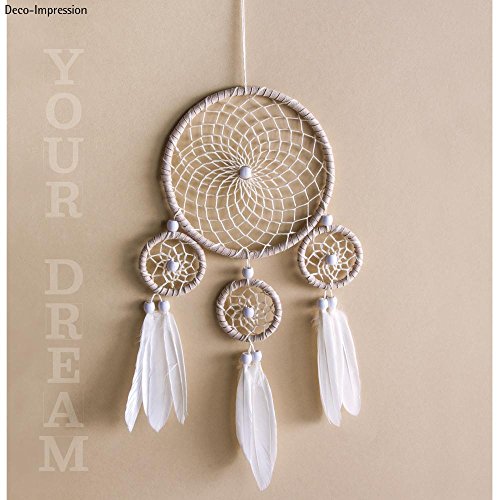 Rayher 66046000 Bastelpackung: DIY Traumfänger, 17x33cm, beige/braun, SB-Btl 1Stück - 3