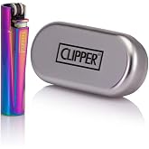 Clipper lighter, rainbow pattern, gift box included