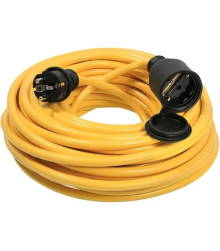 Verlängerungskabel 50 M – PUR-Kabel H07BQ-F 3x2,5 Mm², Orange, Für Den Außenbereich