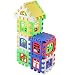 Fusino 24Pcs Children Puzzle Inserted Plastic Building Blocks Assembled Blocks for Kindergarten Kids Preschool Toys