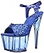 Produktbild Fesselriemchen Sandaletten Adore-710 - sexy High Heels von Pleaser 40 (US 10, Blue)