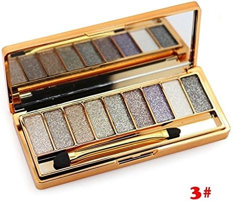 ShineMore 9 Colors Diamond Bright Colorful Eye Shadow Eyeshadow Super Flash Glitter Eyeshadow (#3)