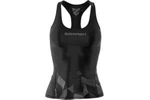 SMMASH Top Sportivo da Donna Fitness Gym Canotta Palestra Canottiera Maglia Maglietta Sportiva Running
