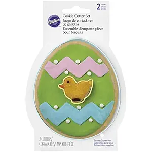 Metal Cookie Cutter Set 2pc-Egg 7 Mini Chick