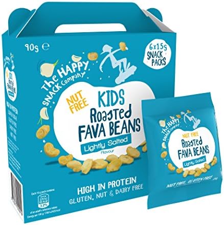 The Happy Snack Company - Kids Roasted Fava Beans Lightly Salted Flavour 30 x 15g Case