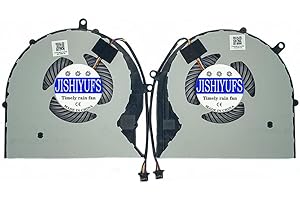JISHIYUFS Remplacement Nouveau CPU+GPU Ventilateur de Refroidissement pour ASUS FX63V FX63VM FZ63VM FX63VM7300 FX63VM7700 FX503VM S5AM GL703 ROG Strix GL703V GL703VM Series DFS602212MOOT FK7W 12V 0.4A