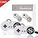 Produktbild iNNEXT 2x Retro USB Controller SNES Gamepad für PC Mac OS Raspberry pi (White/Black Keys)