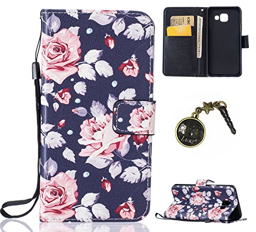 spécifications PU Cuir Coque Strass Case Etui Coque étui de portefeuille protection Coque Case Cas Cuir Swag Pour Samsung Galaxy A5 (2016) A510F A5100+Bouchons de poussière (10DK)