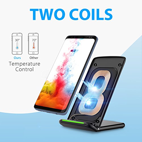 Holife  cargador inal  mbrico  cargador inal  mbrico  cargador sin cables de 10  W  soporte de carga r  pido inal  mbrico   Quick Charger   para S9 S9  Plus S8 S8 S7  Edge S6  Edge   Note 5 8  iPhone8 8  Plus X