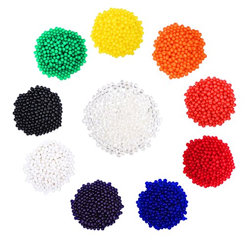 eBoot Wasser Perlen Wasser Wachsenden Kugeln Gelee Kristallkugeln Vase Füller Perlen für Hochzeit und Hausdekoration, 10 Farben, 40 Packungen