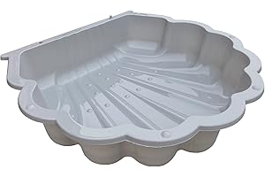 TikTakToo Arena y concha de agua I Caja de arena sin cubierta (1 pieza) (gris claro)