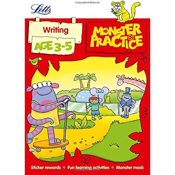 Writing Age 3 5 Letts Monster Practice Amazon Co Uk Carol Medcalf Becky Hempstock 9781844197699 Books