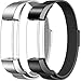 Produktbild Greatfine Fitbit Alta Mailänder Armband Edelstahl Sport Smart Watch Fitness Armbands Ersatzarmband für Fitbit Alta / Fitbit Alta HR Edelstahlband (Milan 2pcs)