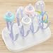 Baby Bottle Drying Rack - Stylish Holder for Baby Bottles and Feeding Accessories Great Unique Baby Shower Gift By DUNLIN (Purple White)