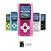 Btopllc MP3 Player, MP4 Player, Digital Music Player 16GB interne Speicherkarte, tragbare und kompakte MP3 / MP4 Musik Player, Media Player, Video Player, Video, Ebook, Bild Musik Player - rosa