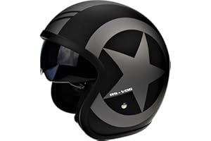 ViPER RSV06 Open Face Motorcycle Helmet Modren Motorbike Open Face Jet Helmet ECE Approved Motorcycle Helmet For All Bike Rider (Xl)