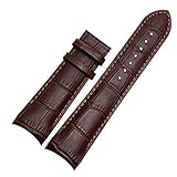 Watchbelt Echtes Lederarmband 22Mm 23Mm 24Mm für Tissot Couturier T035 Uhrenarmband Stahlschnalle Armband Handgelenk Armband Braun Keine Schnalle braun 23mm