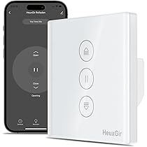 DieseRC 5 stuks draadloze slimme rolluikcontrollermodule met 1 stuks RF- afstandsbediening, WIFI-controller compatibel met Google Home/Alexa APP-bediening en handmatige schakelaar