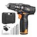Price comparison product image Cordless Drill Driver, TACKLIFE PCD01B Cordless Drills 2000mAh Li-on 27N.m with 2 Speed 10MM Metal Chuck, 19+1 Torque Setting, 1H Fast Charge 13PCS Free Bits 100-240V Charge Voltage