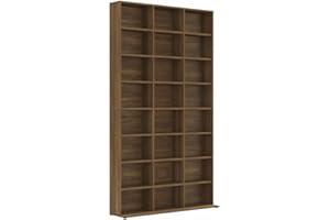 vidaXL Mobile Porta CD Rovere Marrone 102x23x177,5cm Legno Multistrato