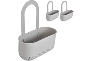 Marjoramy 2 coladores multifuncionales para desagüe, cesta de drenaje de elefante, apto para la mayoría de fregaderos, cesta de drenaje para verduras, frutas, color gris